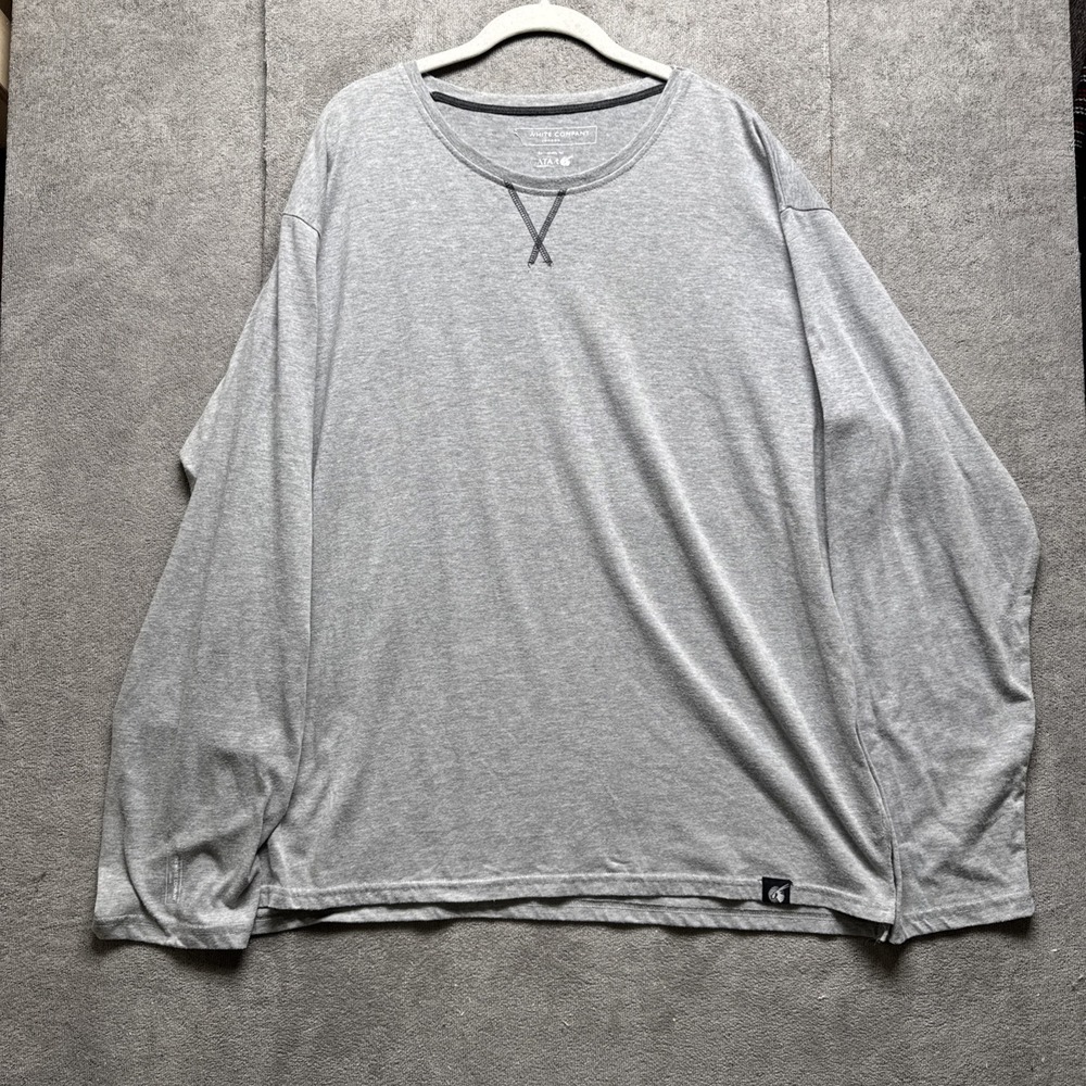 The White Company Shirt L gray Pullover Qatar Airways Long Sleeve Performance